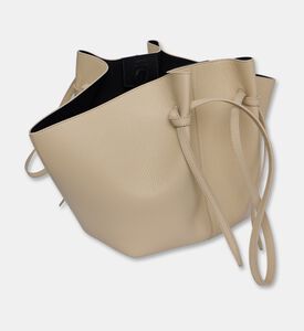 Yuzefi Mochi Suede Large Bag, White, Packshot View