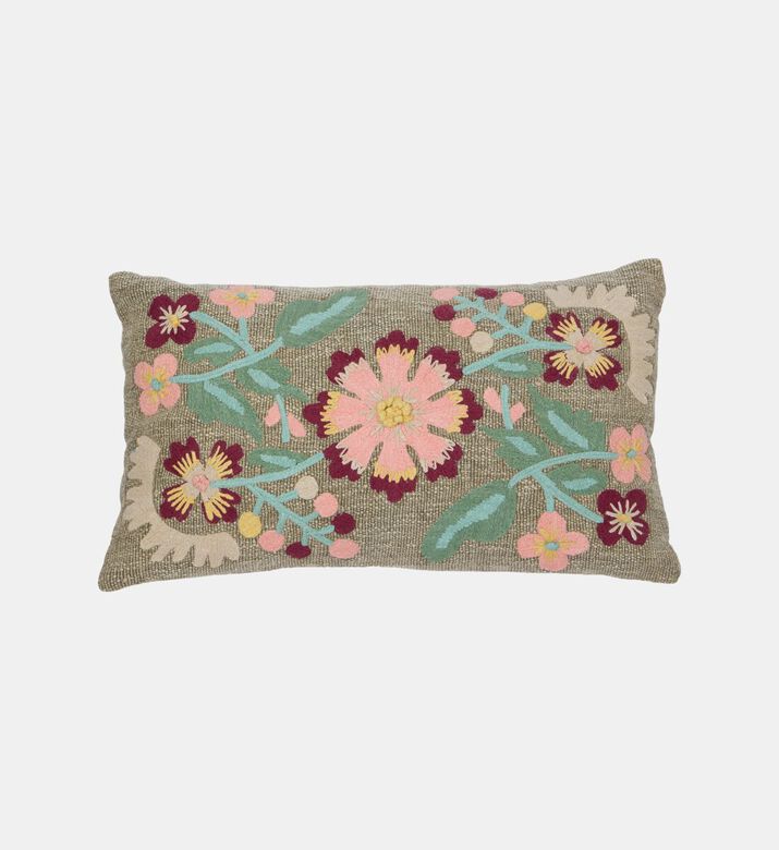 Home Deco and More Carmen Embroidered Throw Pillow 35x60 Cm, Packshot View