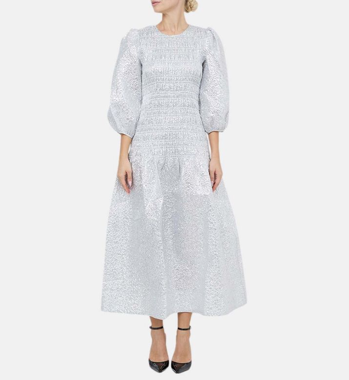 Peau D Ane Smocked Midi Dress Peau D Ane Smocked Midi Dress