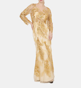 Golden Rhapsody Sequin Gown