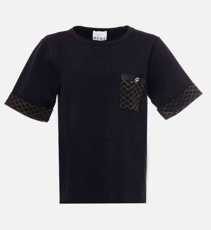 Weill Quilted Pattern Short-sleeve T-shirt, Packshot View