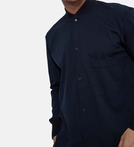 Plan C Button Closure Ribbed Cuffs Shirt, Model View