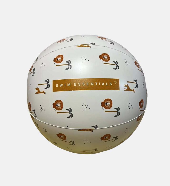 كرة شاطئ بطبعة أسد وغابة