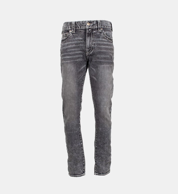 Washed 5-pockets Denim Pants Washed 5-pockets Denim Pants