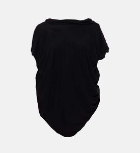 تيشيرت غير متماثل بكتفين مكشوفين