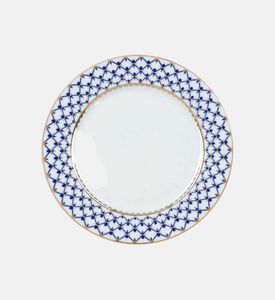 Cobalt Net European Dessert Plate