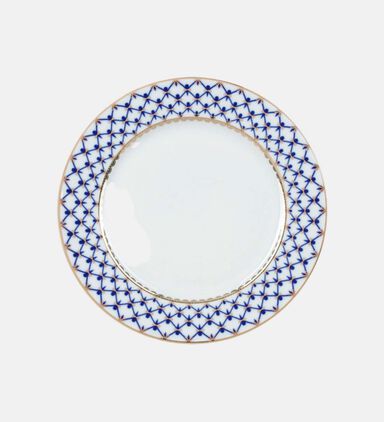 Cobalt Net European Dessert Plate