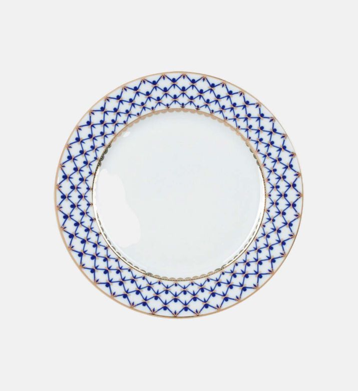 Cobalt Net European Dessert Plate