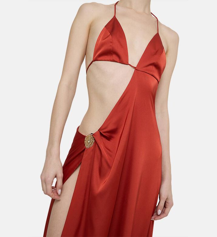 V-neck Sleeveless Dress