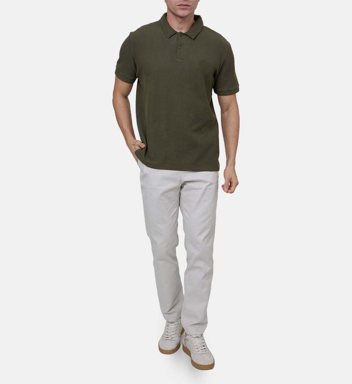Embroidered Logo-detail Short-sleeve Polo Shirt