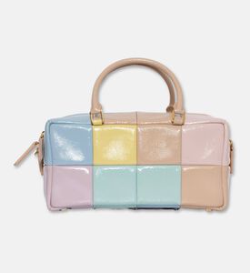 Mlouye Grid Leather Quilted Pattern Bag, Multicolor, Packshot View