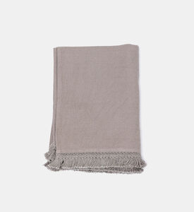 Swan Fringe Lace Cotton Throw