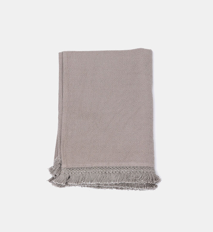 Swan Fringe Lace Cotton Throw