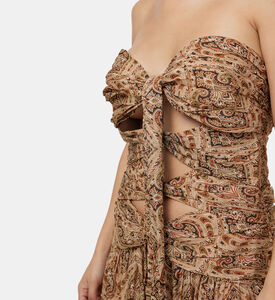 فستان كلاريس شيفون مطبوع