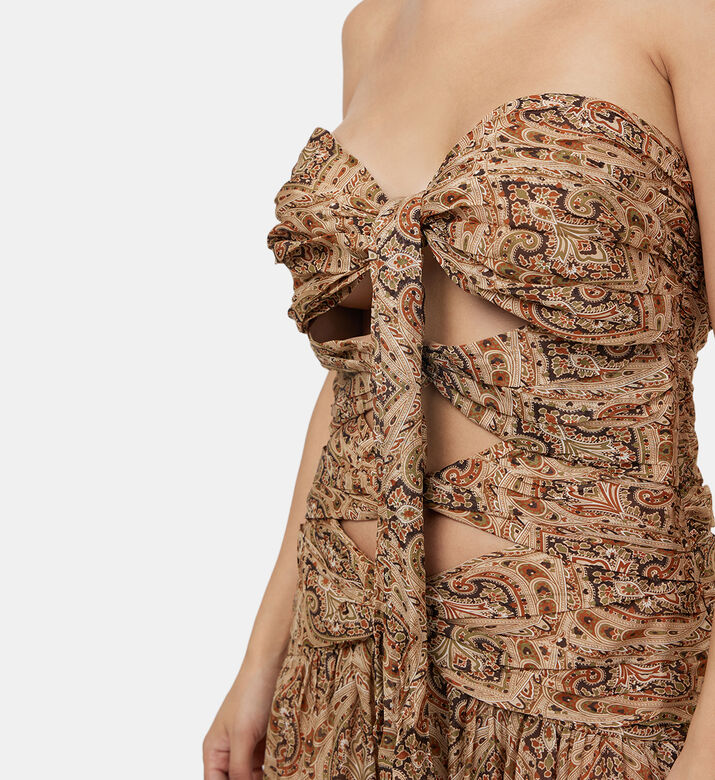 فستان كلاريس شيفون مطبوع