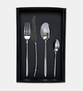 Home Deco and More Stainless Steel 18/0 24-piece Cutlery Set, Packshot View