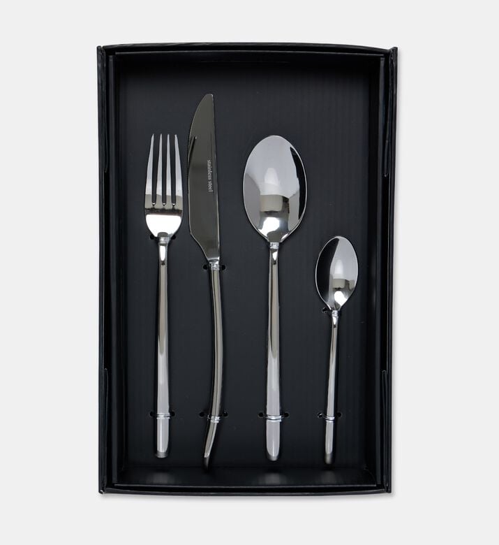 Home Deco and More Stainless Steel 18/0 24-piece Cutlery Set, Packshot View