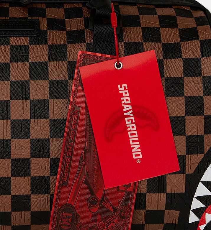 Sprayground Checkered-print Top Handle Mini Duffle Bag, Packshot View