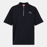 Cotton Half-zip Polo Shirt