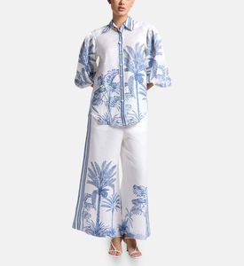 Carter and White Juliette Sahara Printed Shirt, Model View