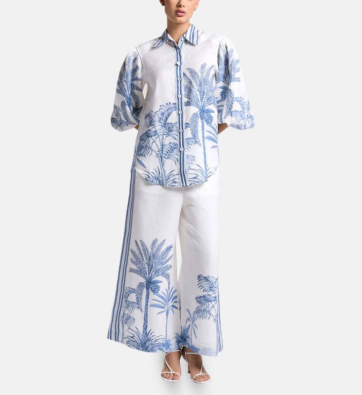 Carter and White Juliette Sahara Printed Shirt, Model View