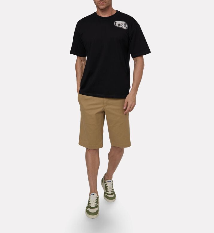 Diesel Blurred-effect Logo T-shirt, Black, M, Model View