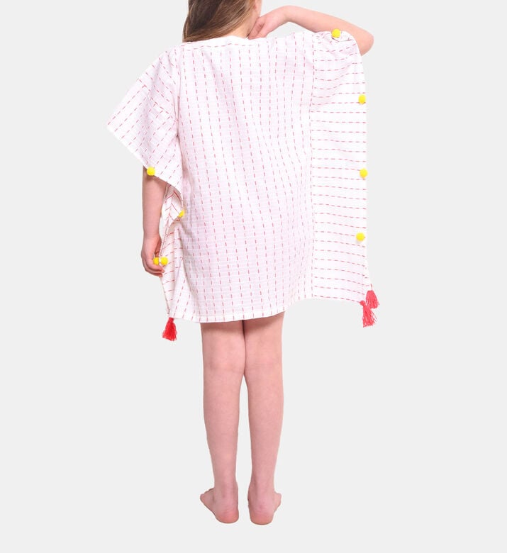 Palm Tree Cotton Poncho