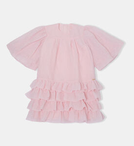 فستان واسع بأكمام قصيرة