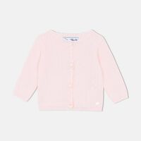 Logo-label Openwork Cardigan