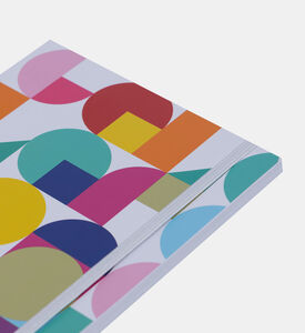 دفتر ملاحظات متعدد الألوان بشريط مطاطي