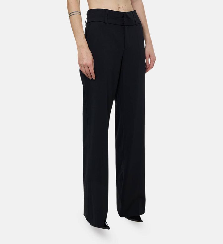 Federica Tosi Slip Pockets Regular-fit Pants, Black, 46, Model View