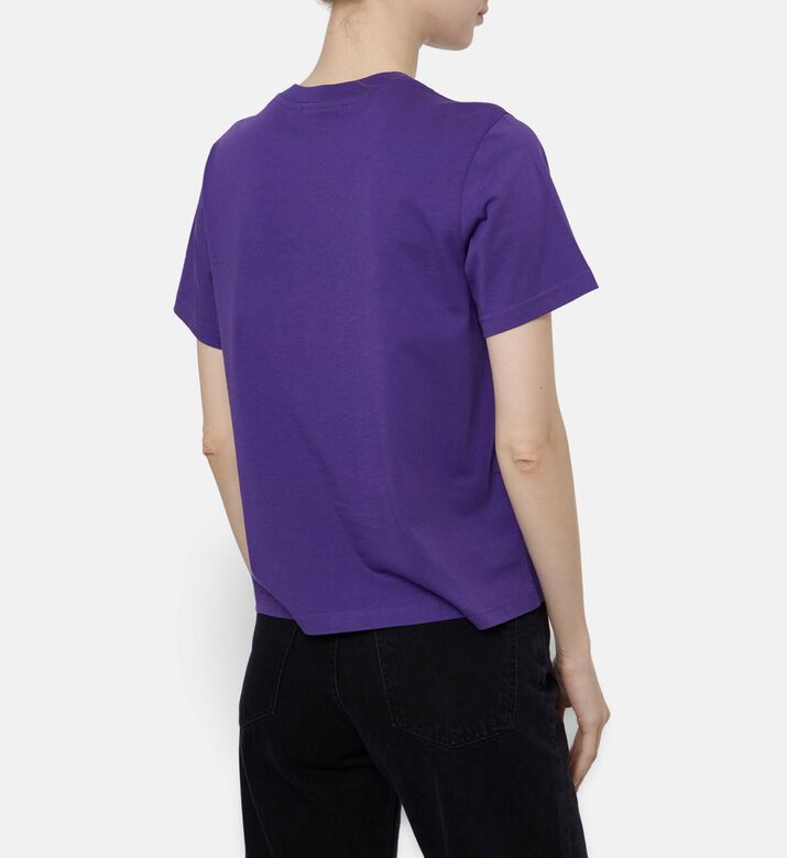 Maison Labiche Embroidered Straight Hem T-shirt, Model View
