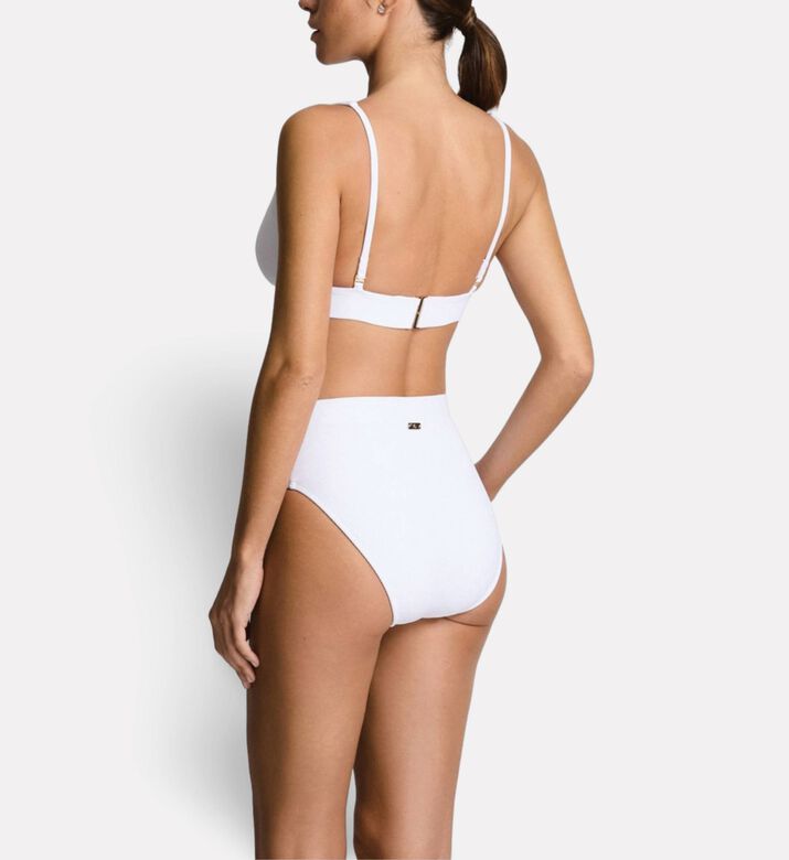 Ralph Lauren Banded Tall V-neck Swim Bra, Model View
