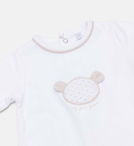 My First Collection Teddy Bear Quilted Romper, Packshot View