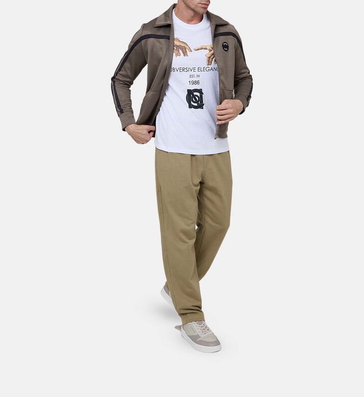 Drawstring Waist Straight-leg Pants Drawstring Waist Straight-leg Pants