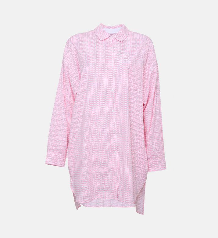Chest Pocket Button-down Sleepshirt