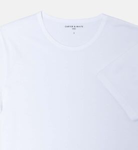 قميص داخلي قطني أساسي بأكمام قصيرة