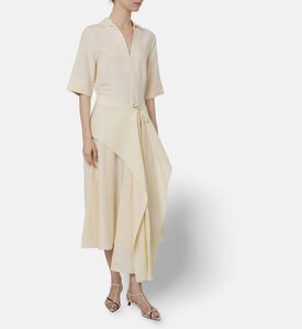 Beatrice B Asymmetric Layered Midi Dress, Model View