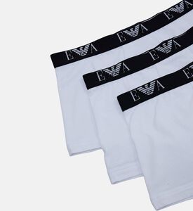 بوكسرات منخفضة الخصر بخصر بشعار 3 قطع