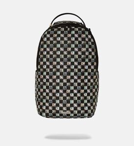 حقيبة ظهر كلاسيكية بنقشة مربعات