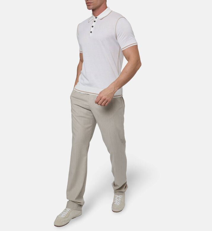 Pal Zileri Buttoned Placket Polo, Model View