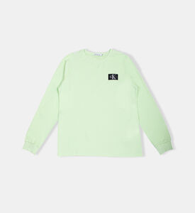 Boy Logo-badge Waffle T-shirt