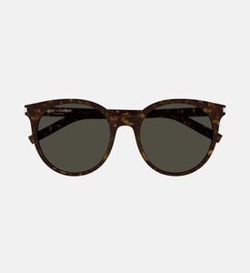 Acetate Round Tortoiseshell Frame Sunglasses 56