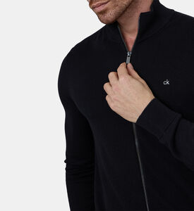 Cotton Silk Blend Full-zip Jacket