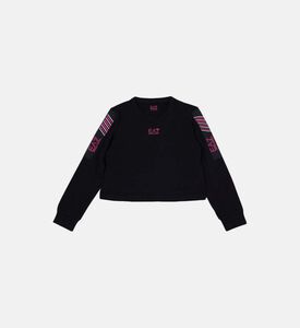 Girl Long-sleeve Logo-print Shirt Girl Long-sleeve Logo-print Shirt