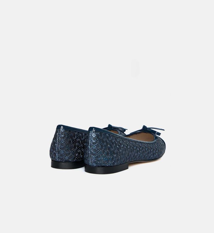 Aida Patterned Cap Toe Ballet Flats Aida Patterned Cap Toe Ballet Flats