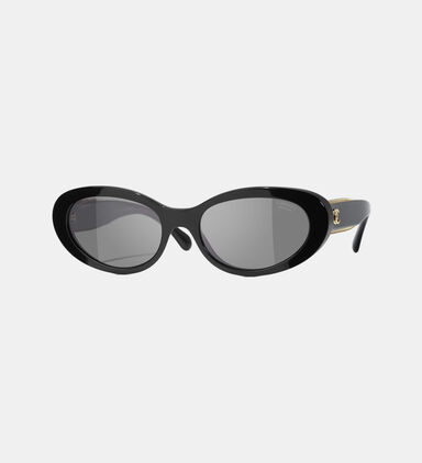 Cat-eye Chain Detail Sunglasses