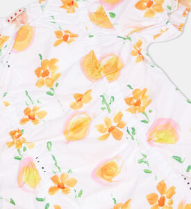 فستان صاني داي بنقشة أزهار للبنات