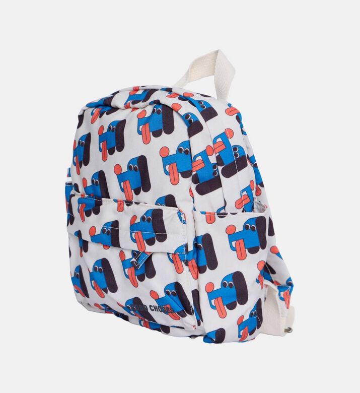 Bobo Choses All-over Dogs Pattern Front-zip Pocket Backpack, Packshot View