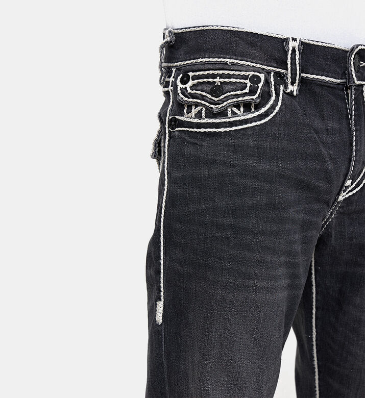 Contrasted Lines Denim Pants Contrasted Lines Denim Pants